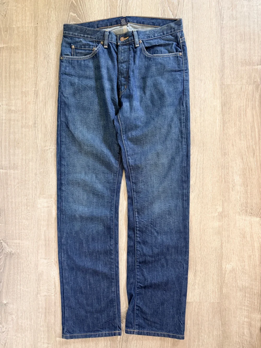 Polo by Ralph Lauren Authentic Dungarees Men's Straight Jeans in Dark Blue Denim